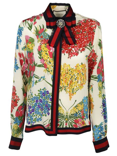 gucci floral shirt women's